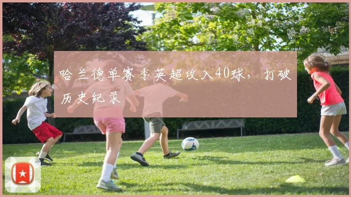 哈兰德单赛季英超攻入40球，打破历史纪录